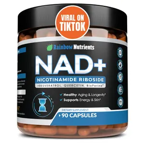 13,510mg NAD+ Supplement- Nicotinamide Riboside, Resveratrol, Quercetin & BioPerine (High Absorption)- Liposomal NAD Booster for Anti-Aging, Cellular Energy, Skin- For Women & Men- 90 V Capsules